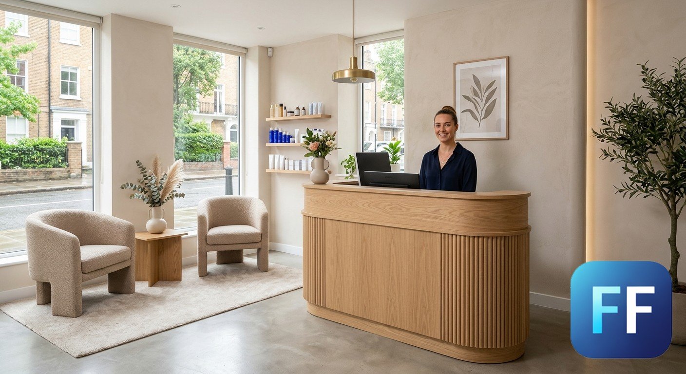 Modern UK clinic interior for aesthetic consultations
